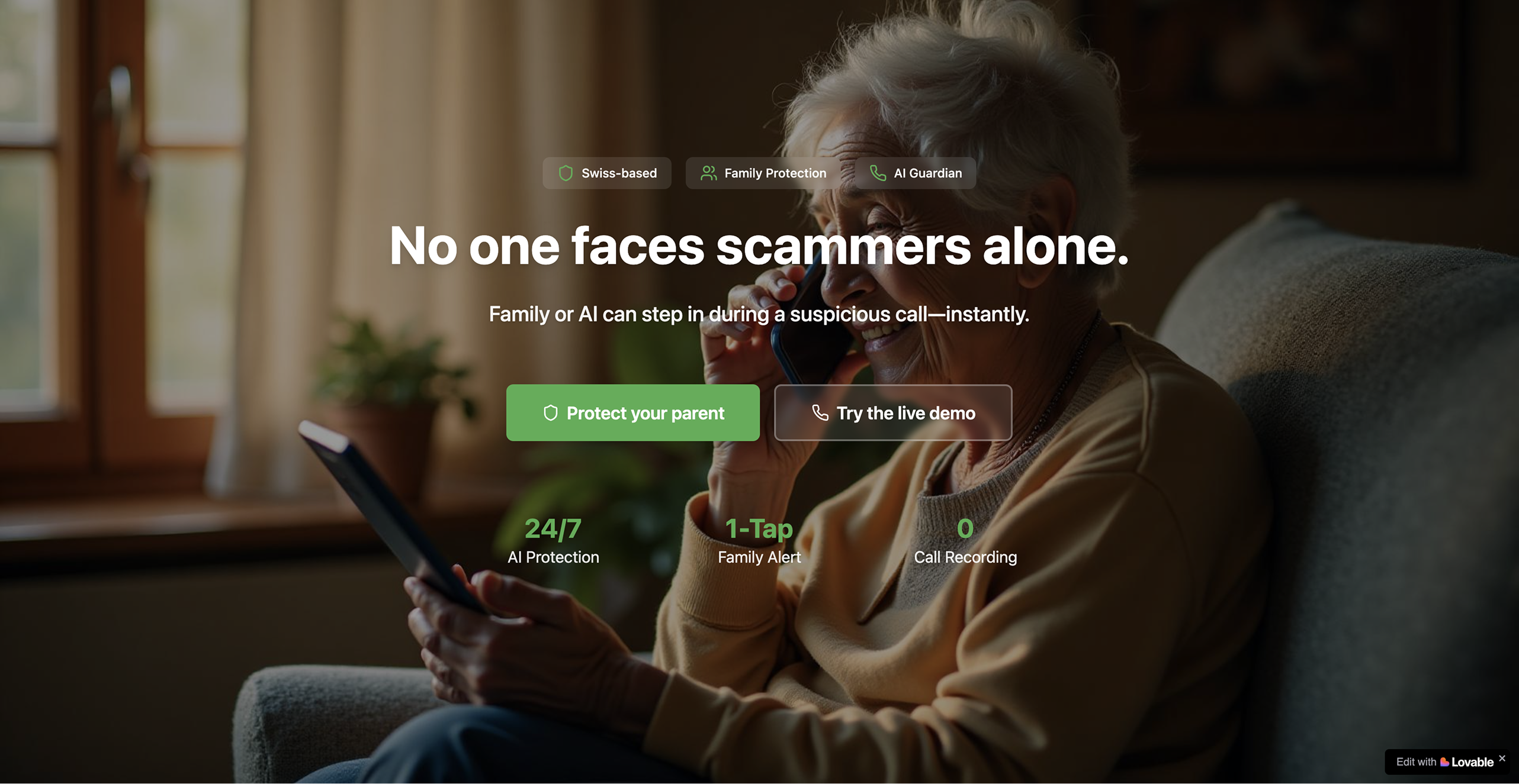 Fraudini Anti-Scam Protection Interface